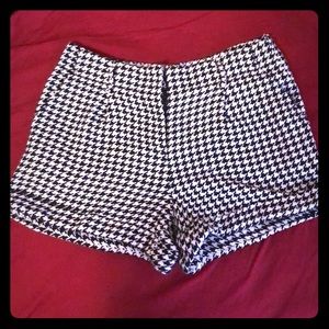 Checkers high wasted shorts with belt loops
